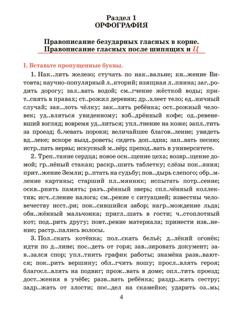 Русский язык. Тренажер по орфографии и пунктуации. 10-11 классы