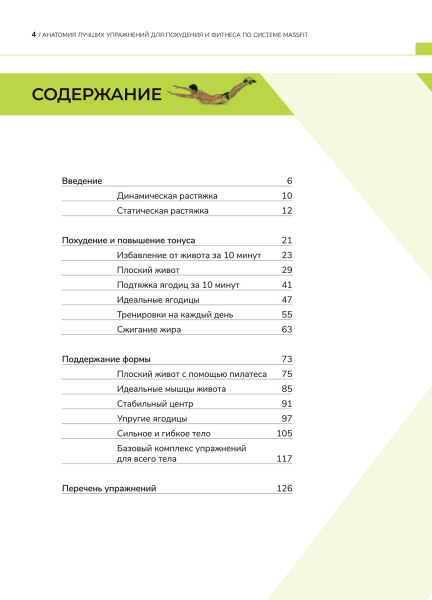 Анатомия лучших упражнений для похудения и фитнеса по системе Massfit