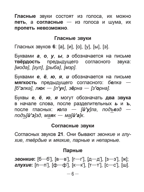 Справочник по русскому языку в начальной школе. 3 класс