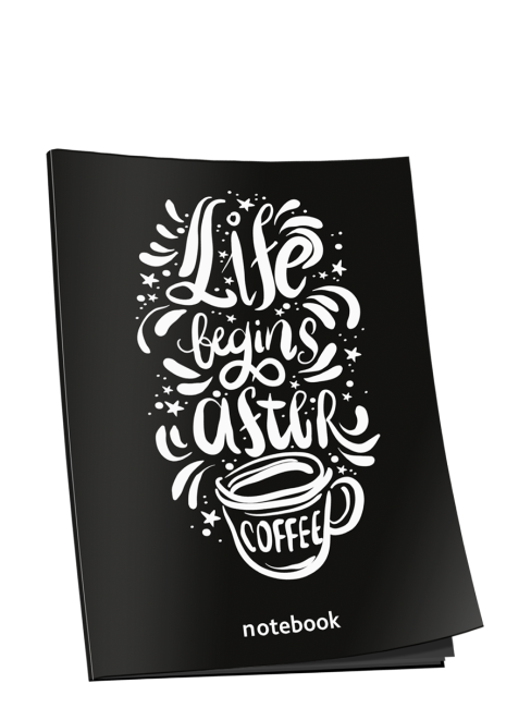 Блокнот Life begins after coffee