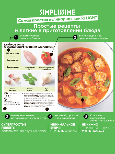 SIMPLISSIME. Самая простая кулинарная книга LIGHT