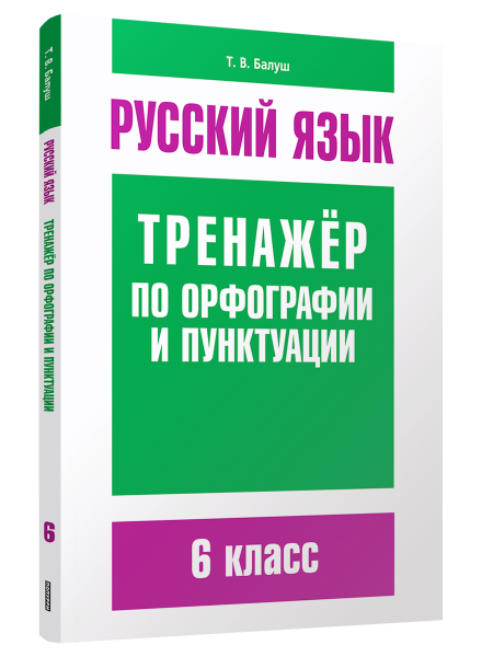 Русский язык. Тренажёр по орфографии и пунктуации. 6 класс