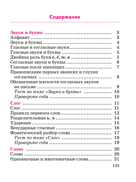 Русский язык в таблицах и схемах с мини-тестами: курс начальной школы