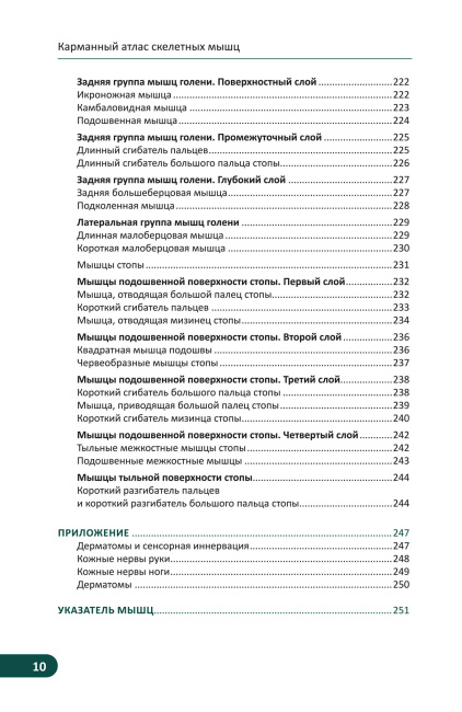 Карманный атлас скелетных мышц: Иллюстрированный справочник