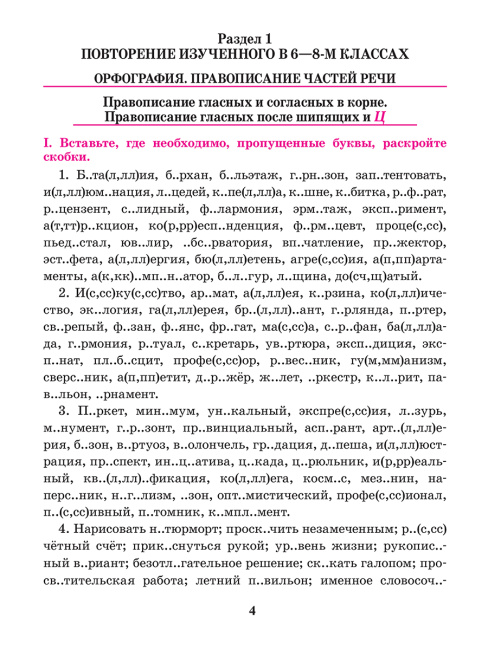 Русский язык. Тренажер по орфографии и пунктуации. 9 класс