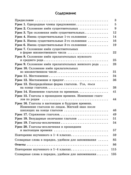 Русский язык на «отлично». 4 класс
